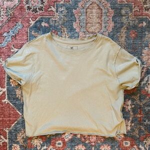 We the Free The Perfect T-Shirt Green Tea Leaves Size Medium